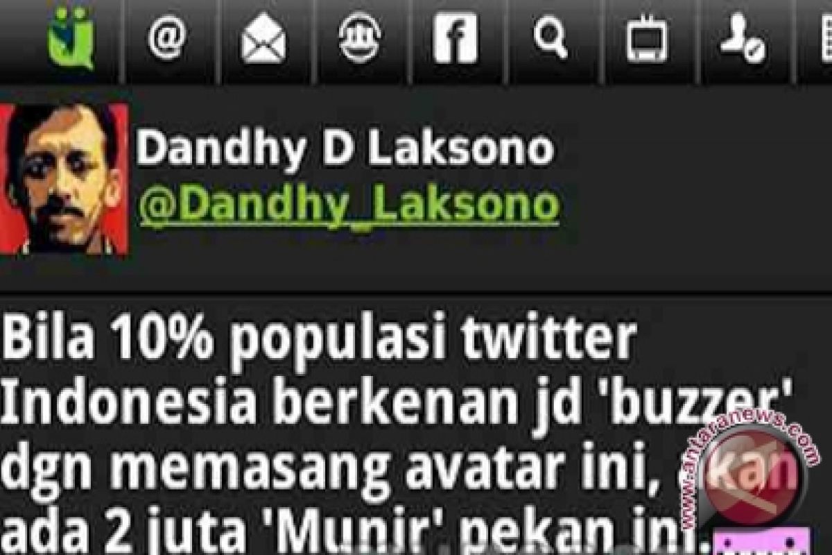 Avatar Munir di dua juta akun twitter Indonesia