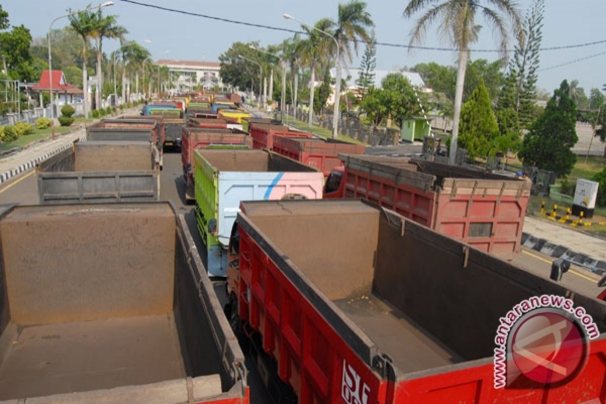 Polres Bengkulu amankan 66 truk pelanggar lalulintas