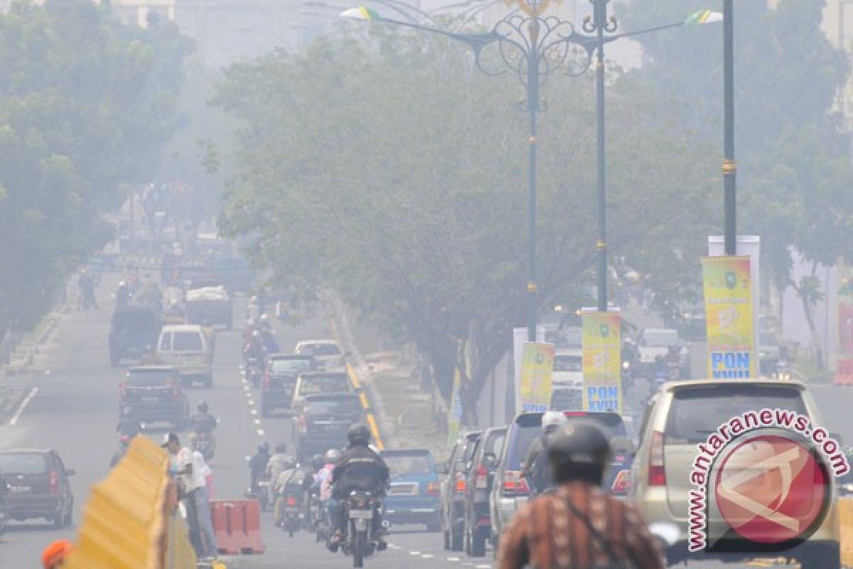 Kabut asap tebal, kualitas udara di Dumai makin buruk