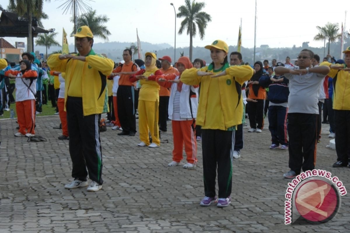 Peringatan Haornas di Kukar Dirangkai Senam Berhadiah 