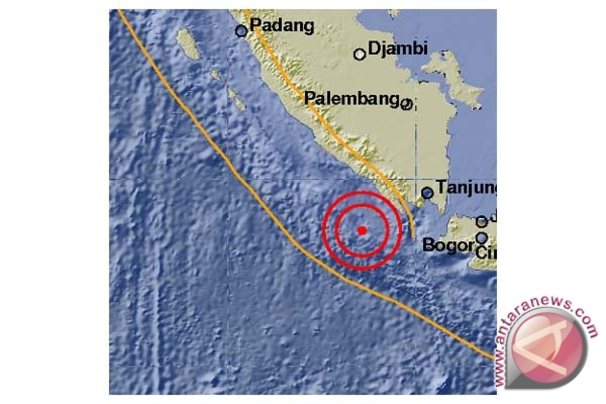 Gempa magnitudo 4,3 mengguncang Liwa Lampung Barat