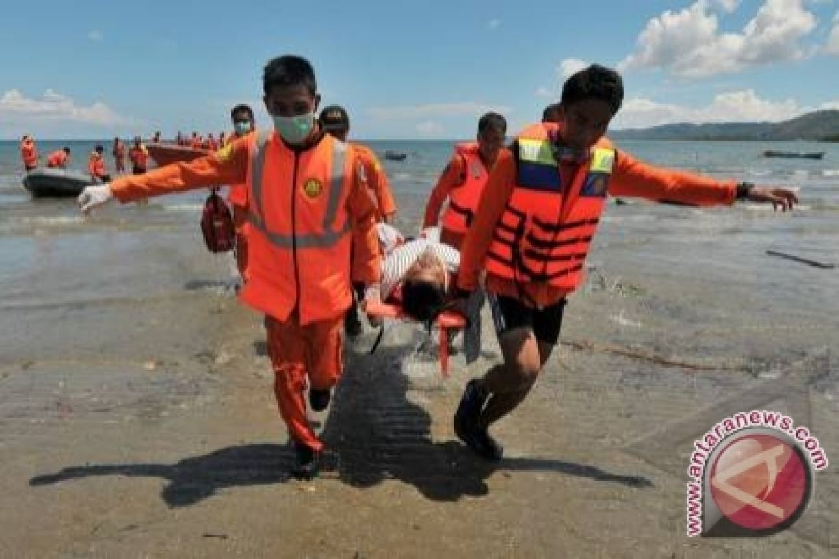 Kecelakaan Motor Sungai terbalik dua korban meninggal