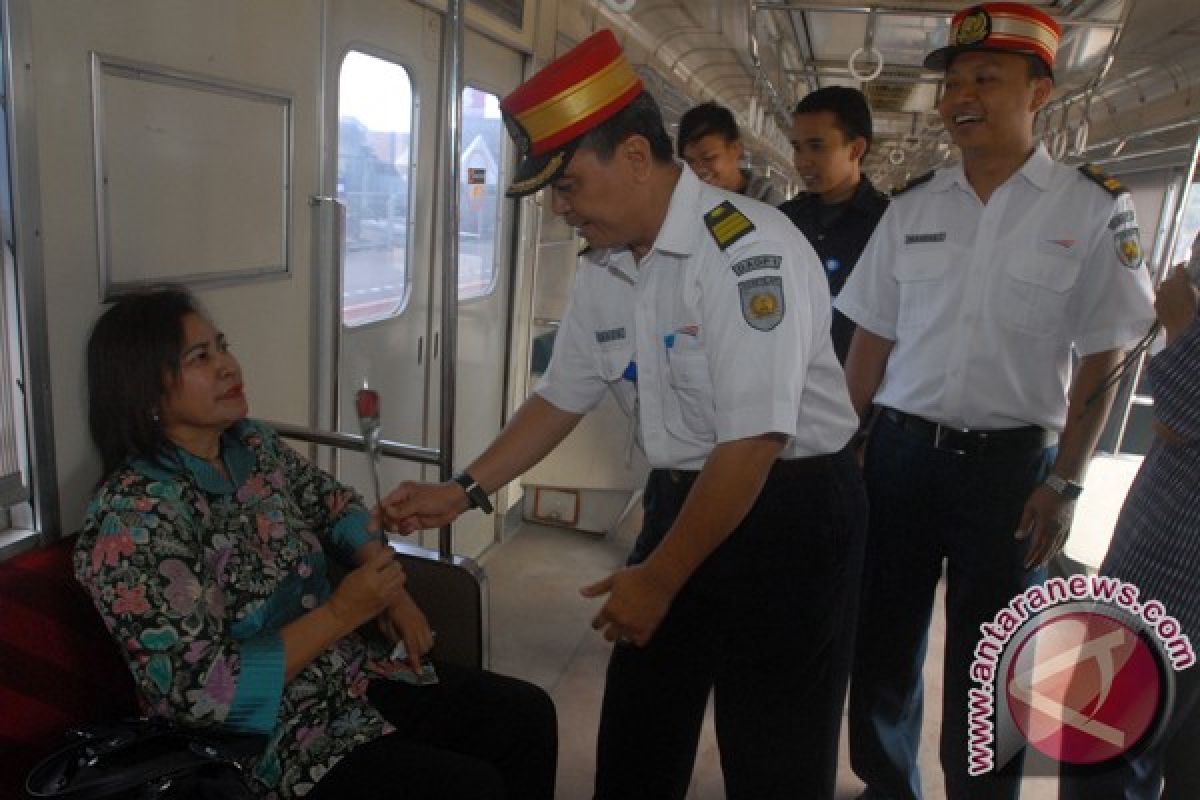 Electric train for female passengers between Jakarta and Bogor
