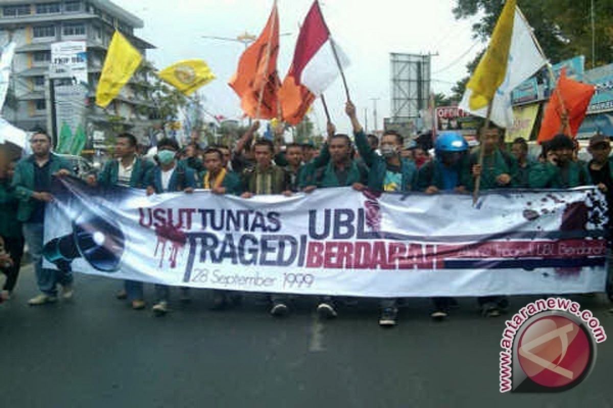 Aliansi Mahasiswa Lampung Demo Peringati Tragedi UBL Berdarah