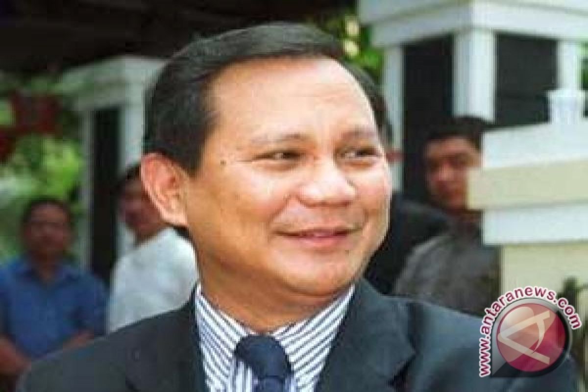 Prabowo pantau hitung cepat di DPP Gerindra