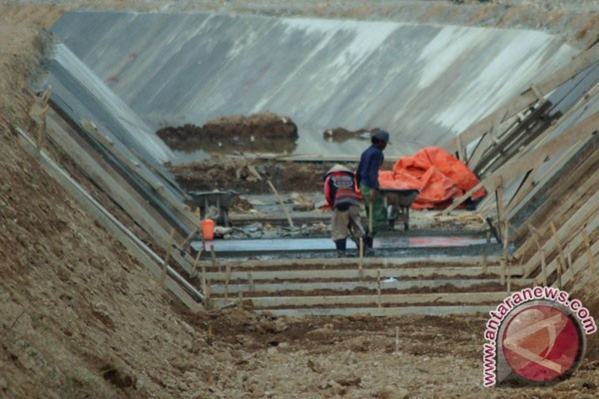 Mentan tinjau irigasi Lhok Guci Aceh Barat