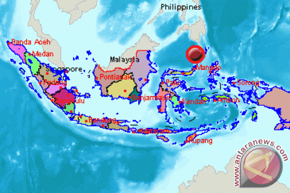 Gempa 5,5 SR landa Kepulauan Sangihe