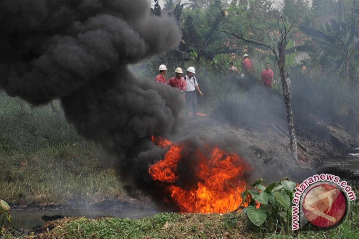 Pipa gas Pertamina meledak tiga korban terbakar