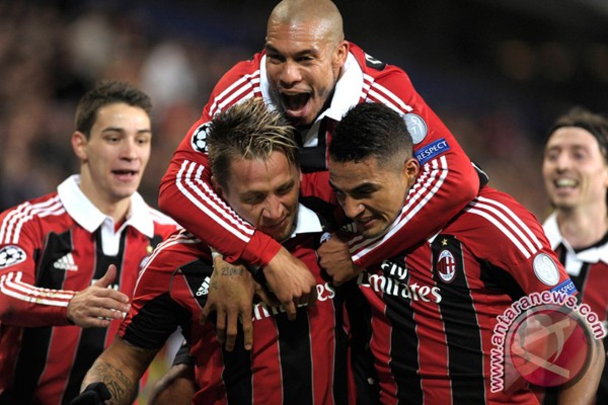 10 pemain Milan tahan imbang Hellas Verona