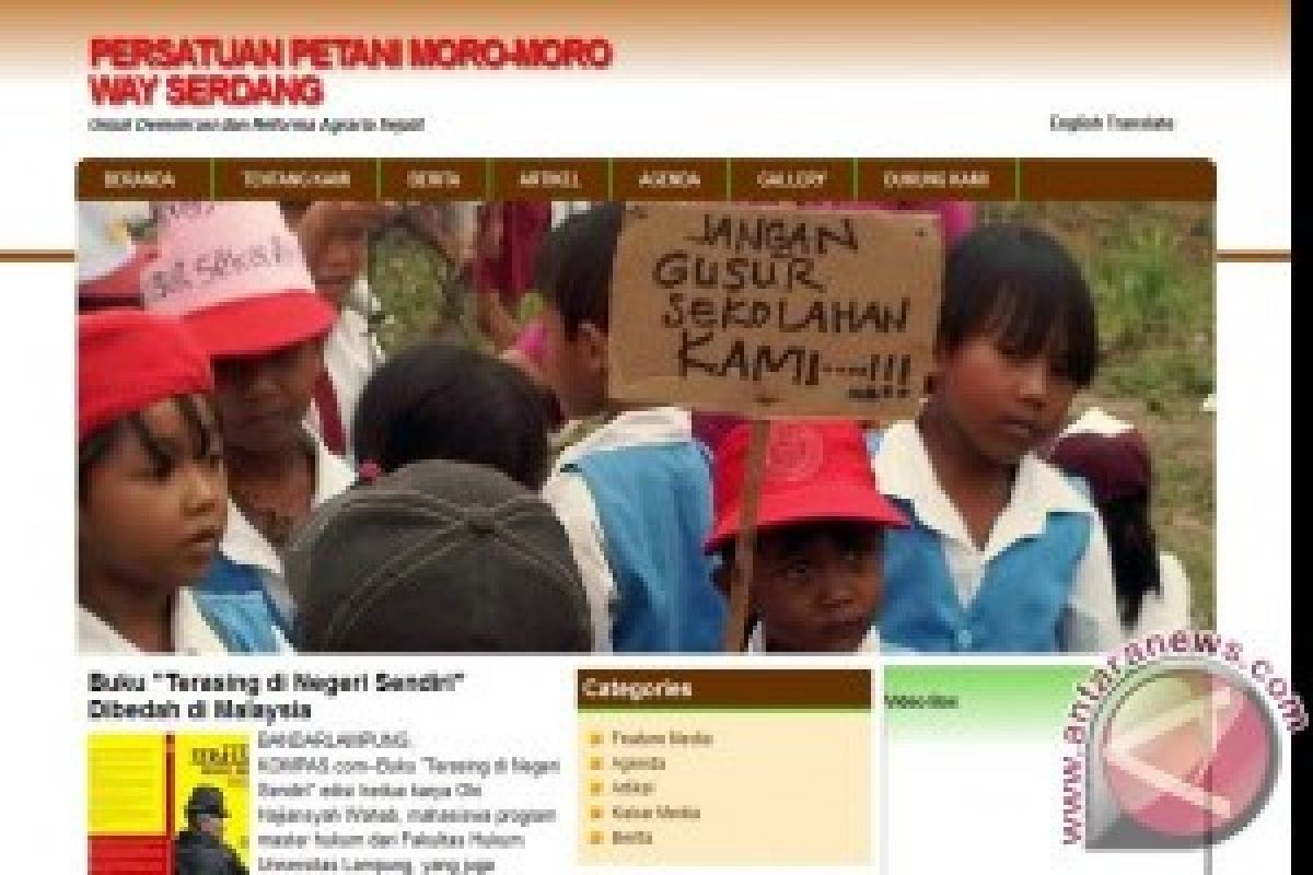 Petani Mesuji Kampanyekan Perjuangan Lewat Website