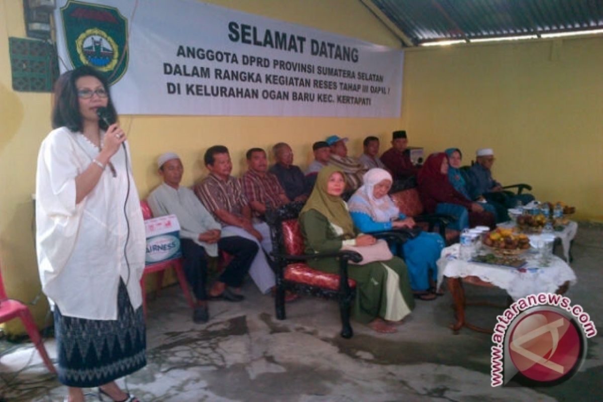 Anggota DPRD Sumsel tampung aspirasi warga 