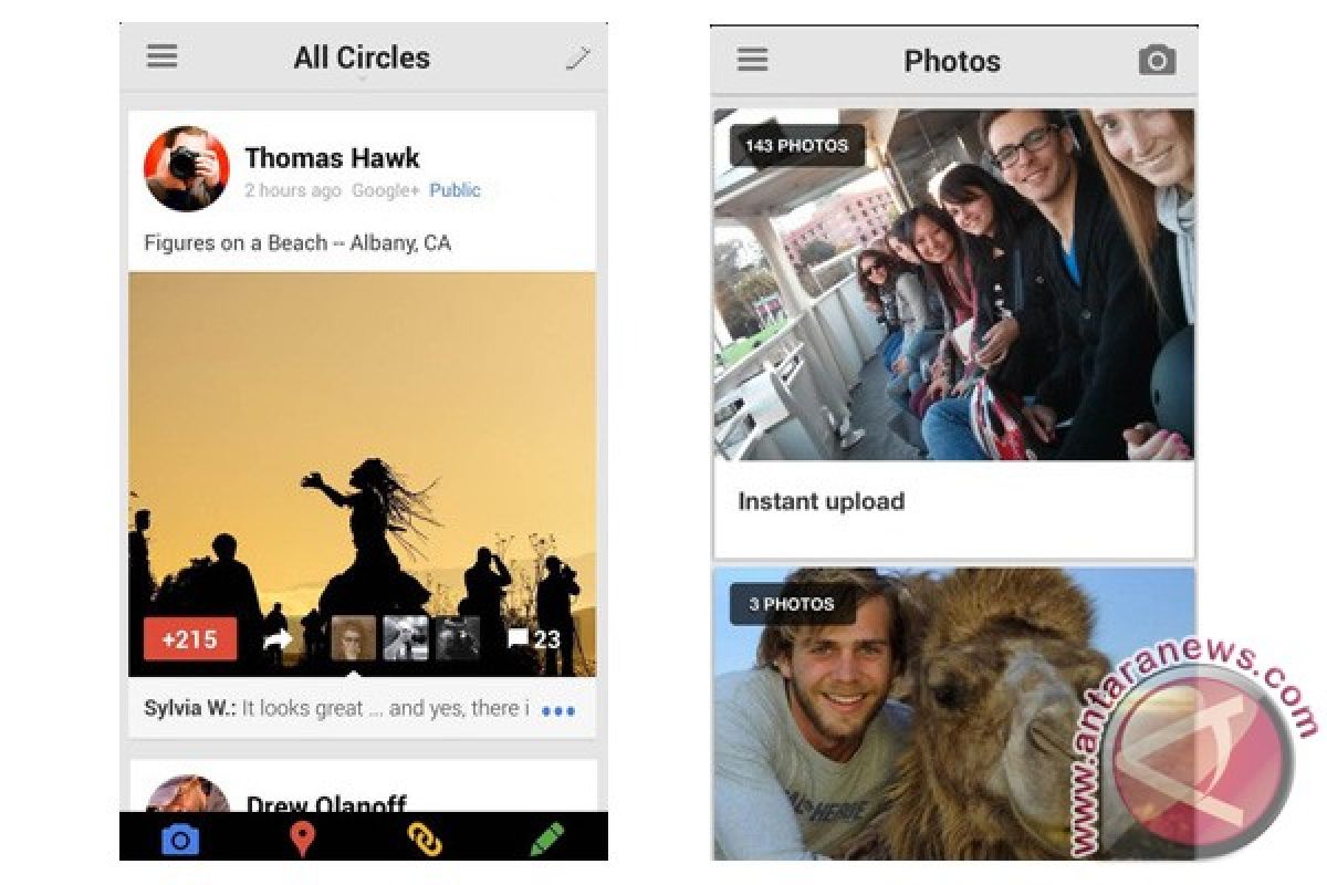 Google luncurkan Google+ versi 4 untuk iOS
