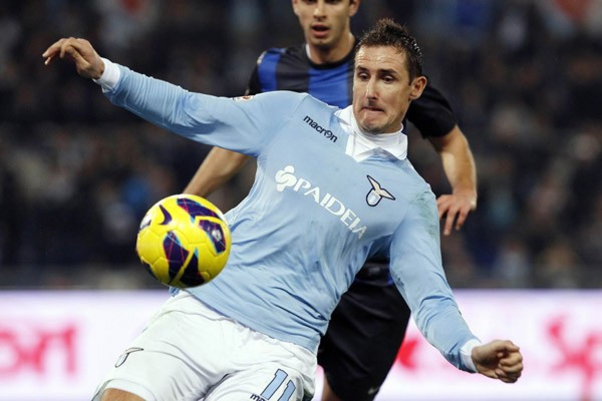 Klose antar Lazio raih kemenangan atas Inter