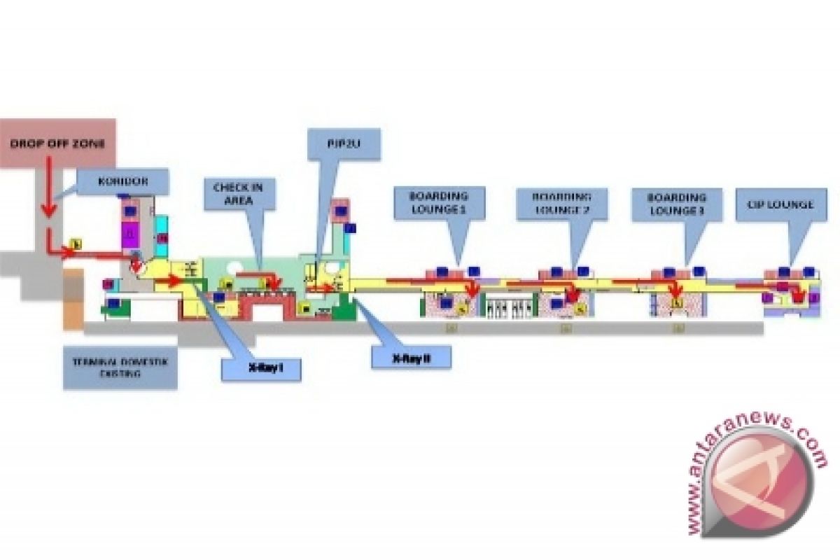 Terminal Domestik Bandara Dipindahkan Sementara