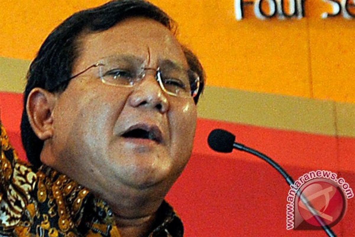 Prabowo: ada kejanggalan pengelolaan sumber daya alam 