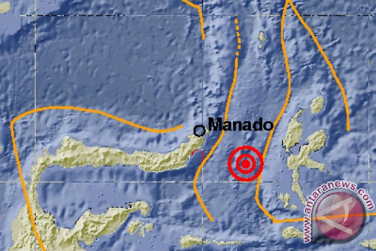 Gempa Ternate akibat sesar lempeng Laut Maluku