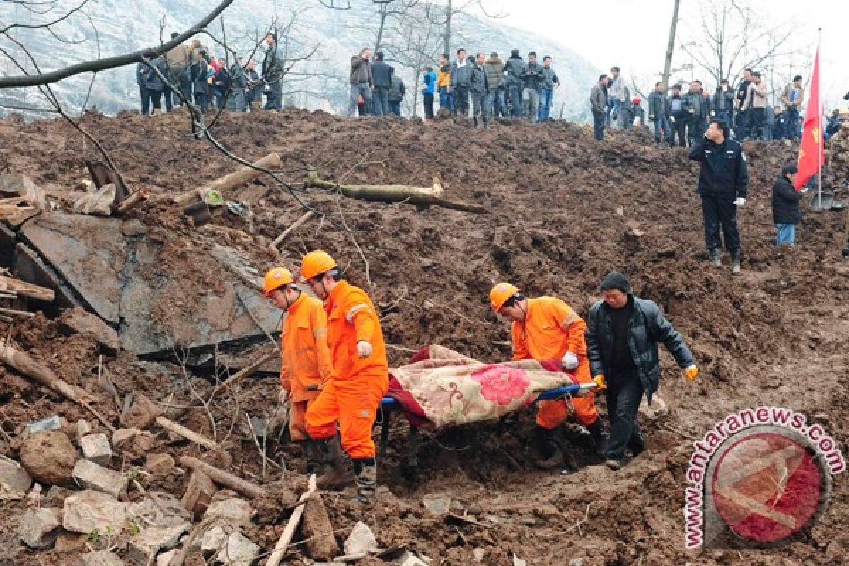 Korban tewas akibat longsor di China bertambah