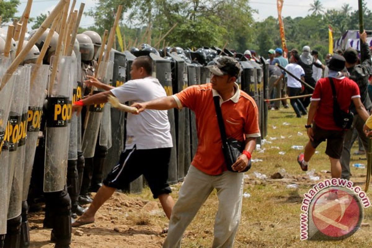 Tim Satgas Polda Lampung bergerak mengamankan objek-objek vital