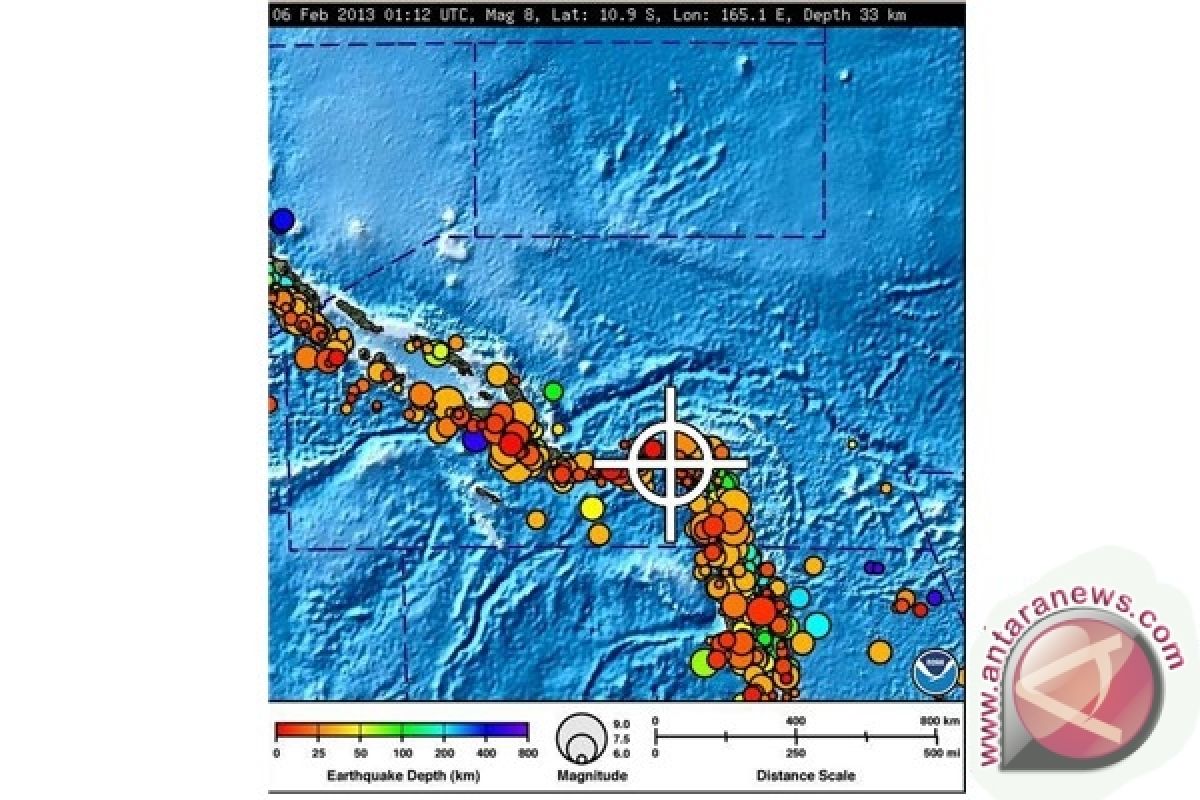 Gempa 6,3 magnitudo guncang Kepulauan Solomon