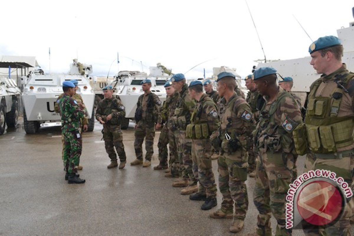 Prajurit TNI di Lebanon patroli bareng tentara Perancis