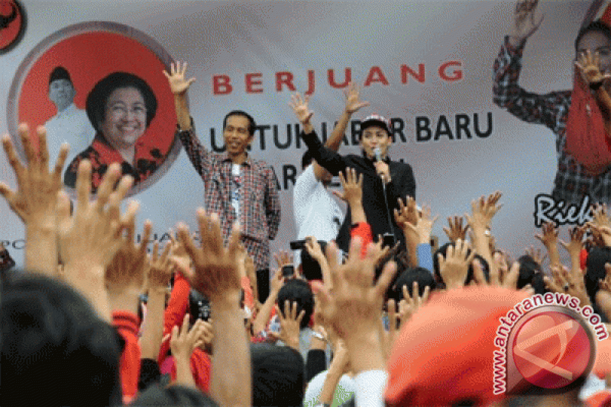 Jokowi kampanye pasangan Rieke-Teten di Depok 