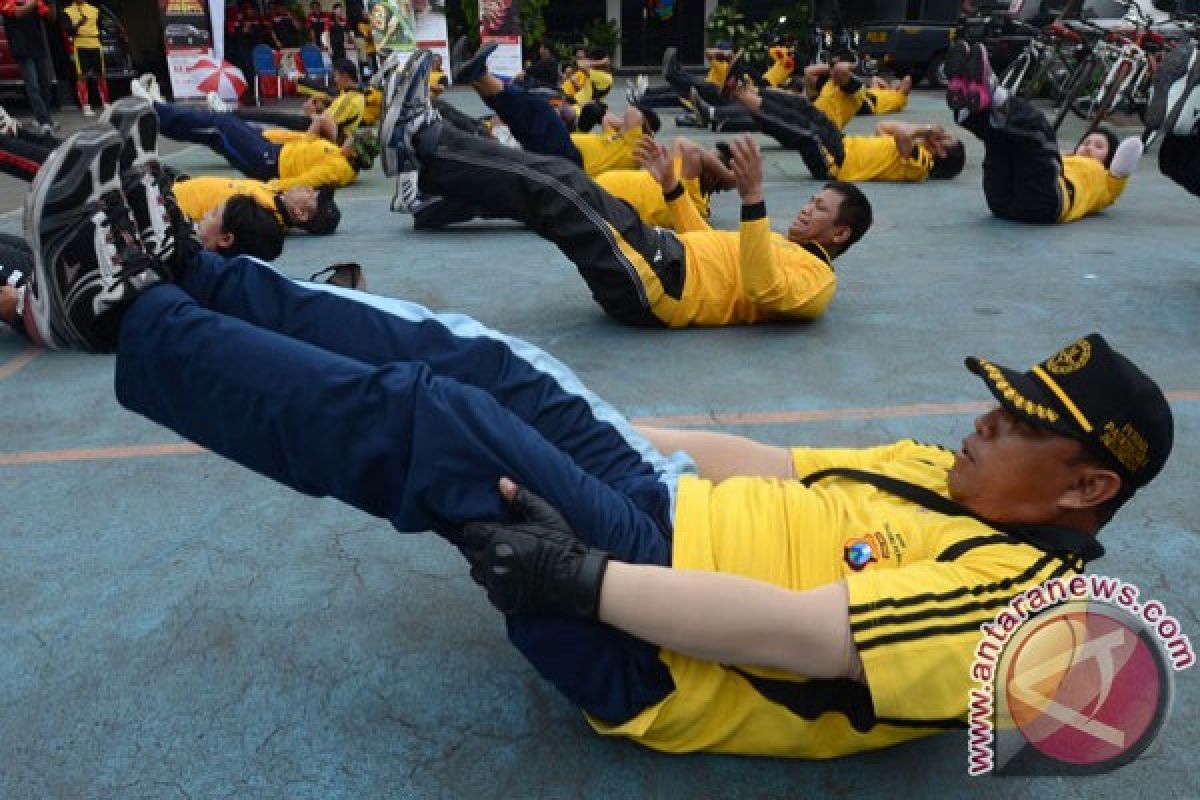 145 polisi gendut berangsur  langsing