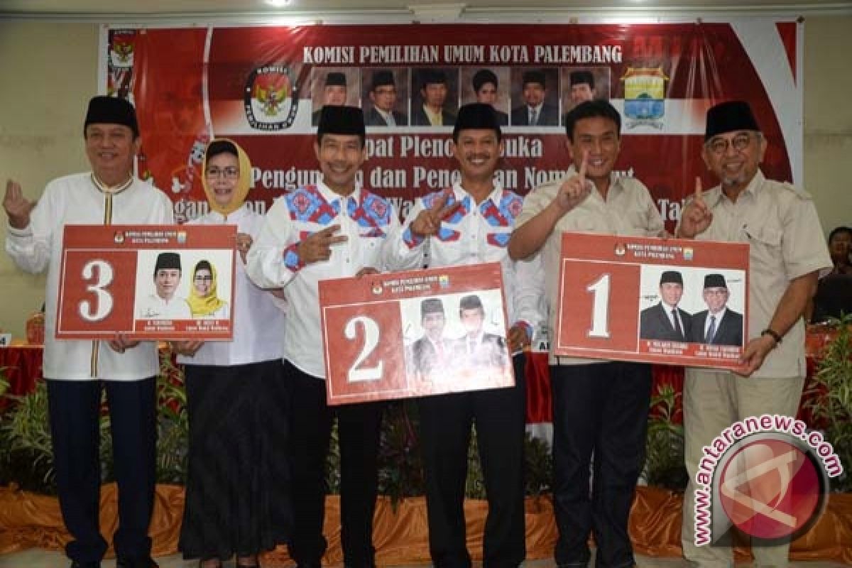 Tiga calon wali kota Palembang bersaing ketat