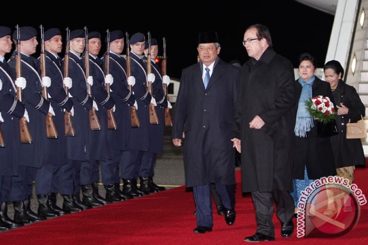 Presiden SBY tiba di Berlin