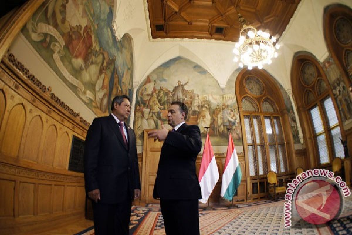 Presiden Yudhoyono menuju Hungaria