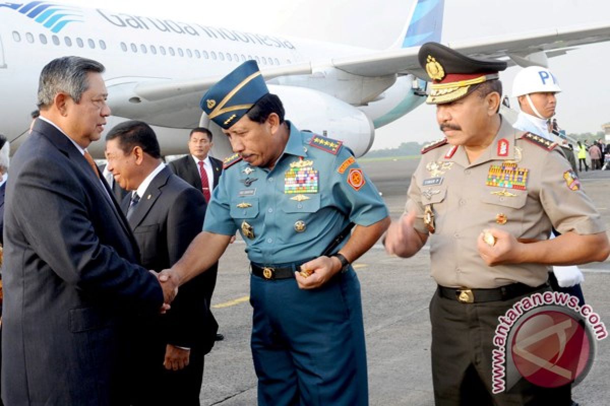 Presiden tiba di Tanah Air