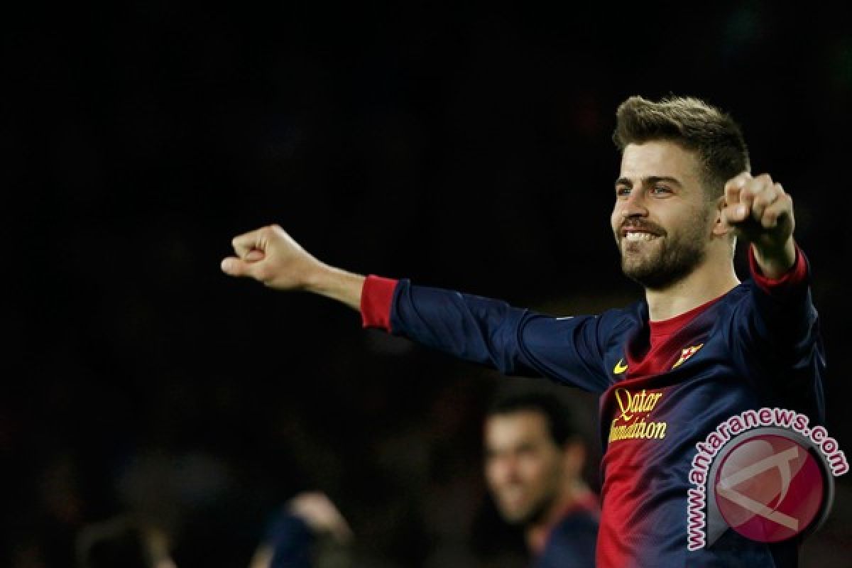 Pique selamatkan Barcelona dari kekalahan di Espanyol