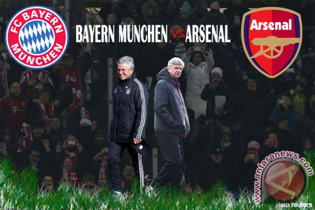 Susunan pemain Bayern Munich vs Arsenal