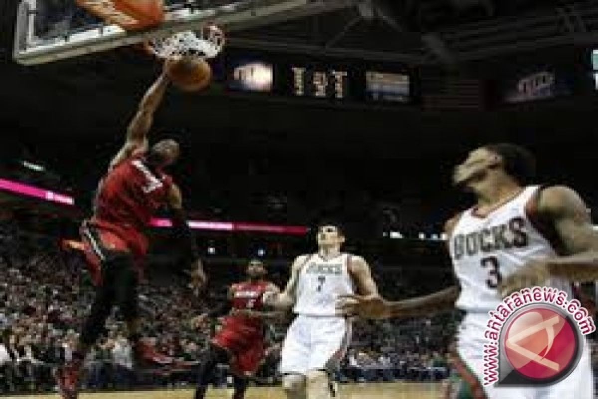  Kemenangan beruntun ke-21 Heat berlanjut lawan Bucks