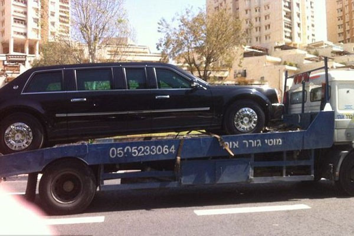 Mobil Obama mogok di Israel karena salah isi BBM