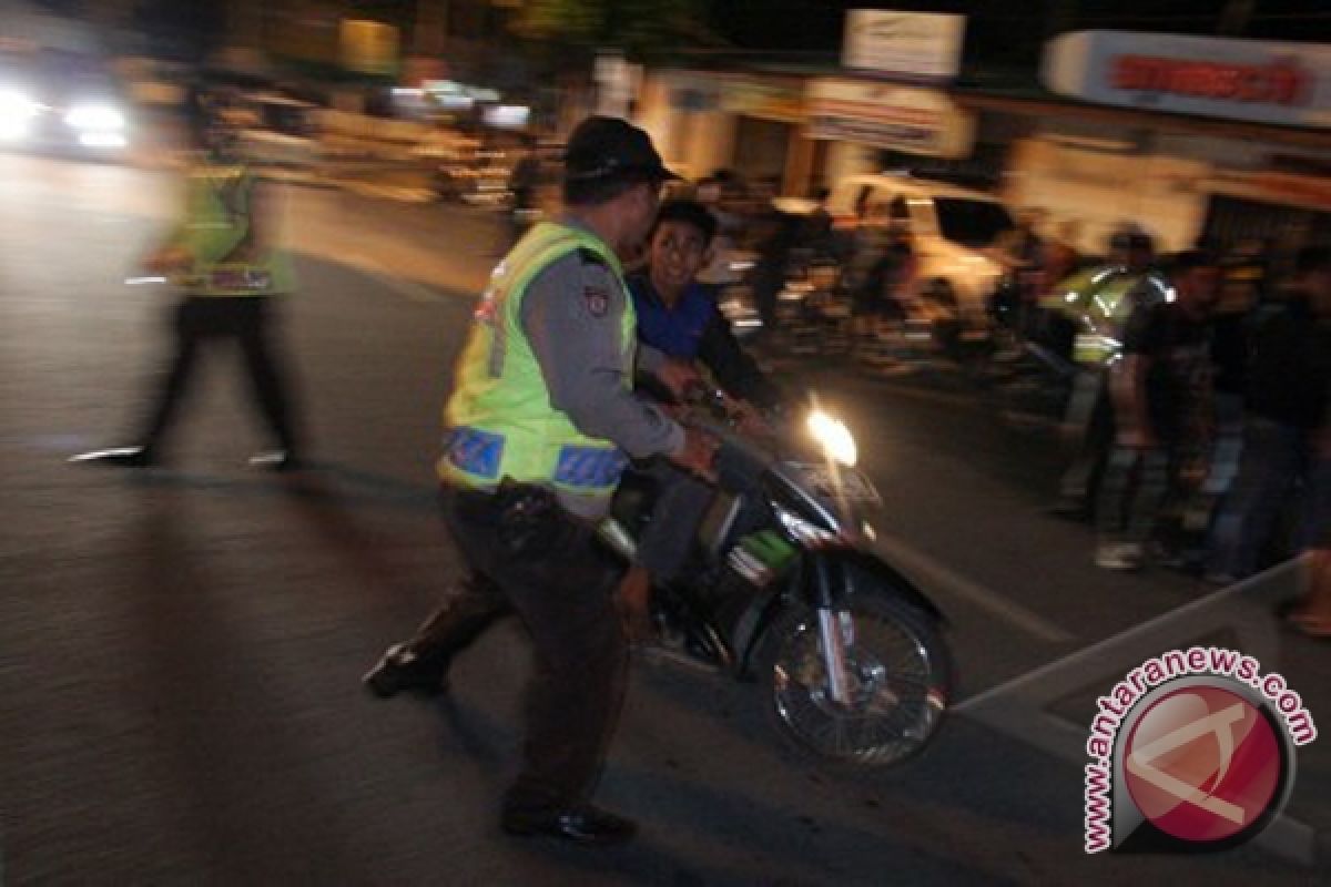 Polisi Amankan Belasan Sepeda Motor Balapan Liar