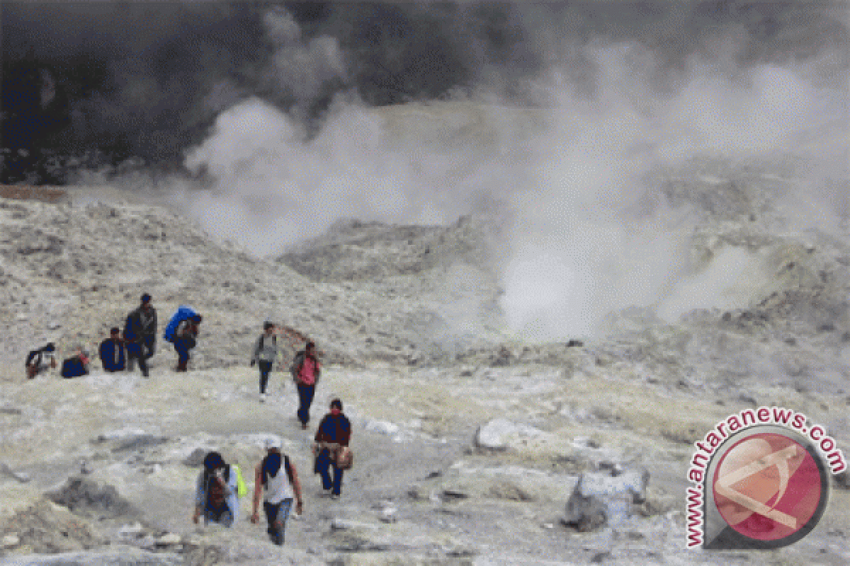 Semburan gas beracun Gunung Papandayan sulit diprediksi