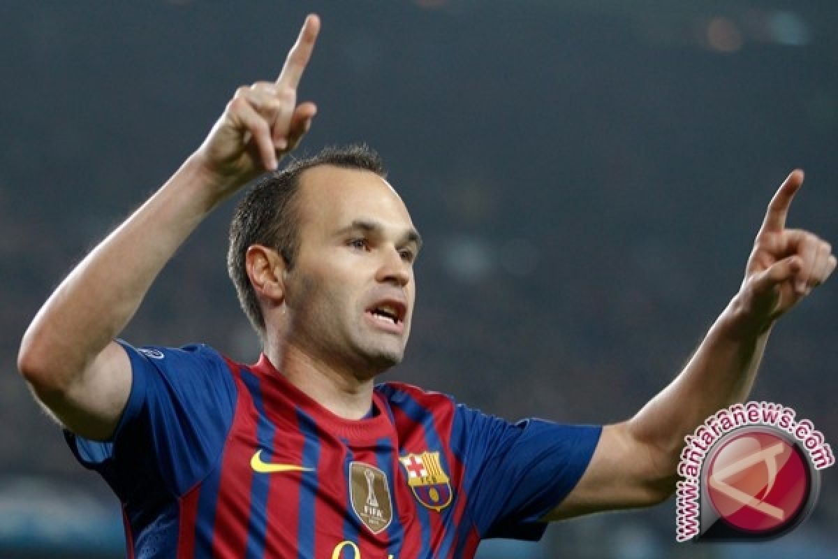 Iniesta Absen Karena Cedera di Piala Super Spanyol