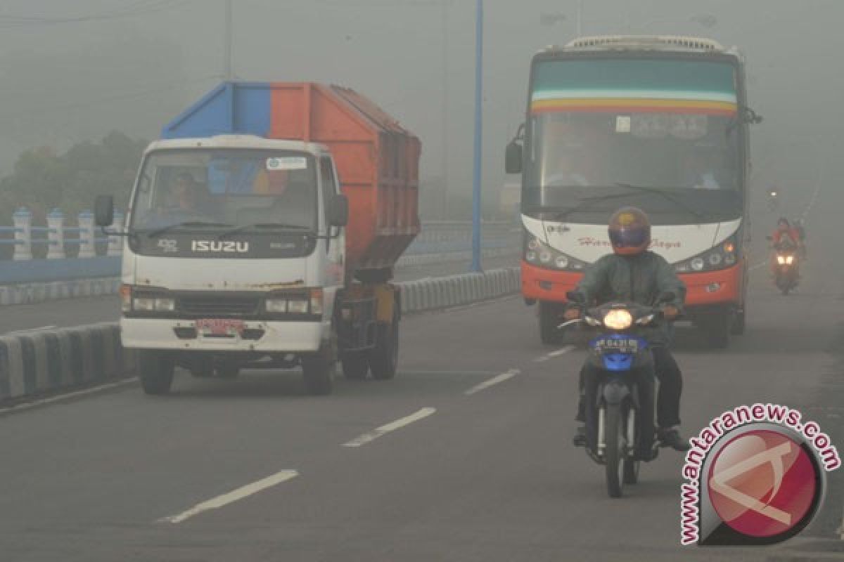 Kabut asap selimuti Bengkalis akibat kebakaran lahan