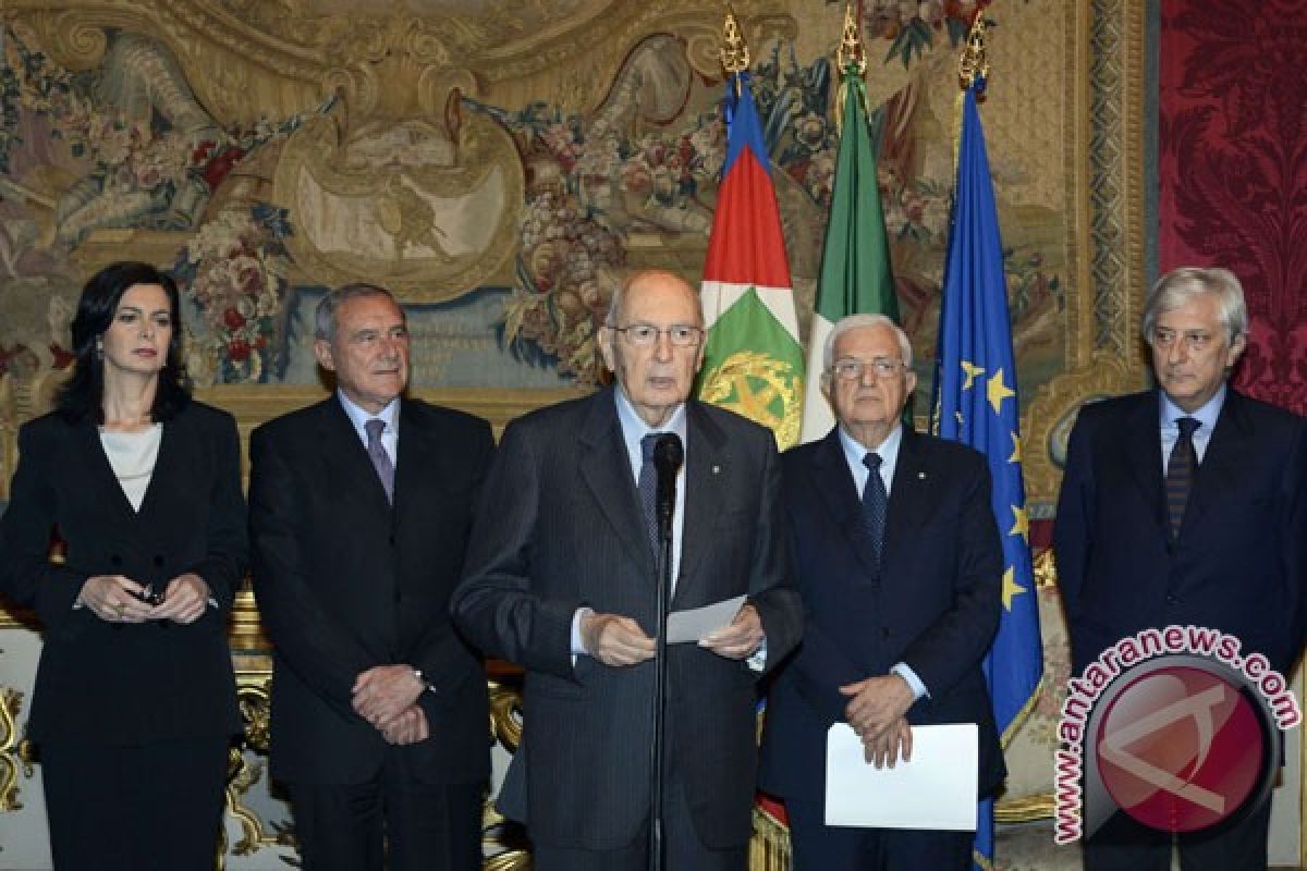 Napolitano jadi Presiden Italia untuk atasi kebuntuan politik
