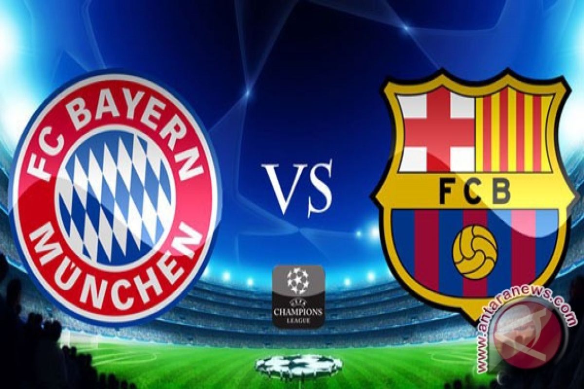 Susunan pemain Bayern Munich vs Barcelona