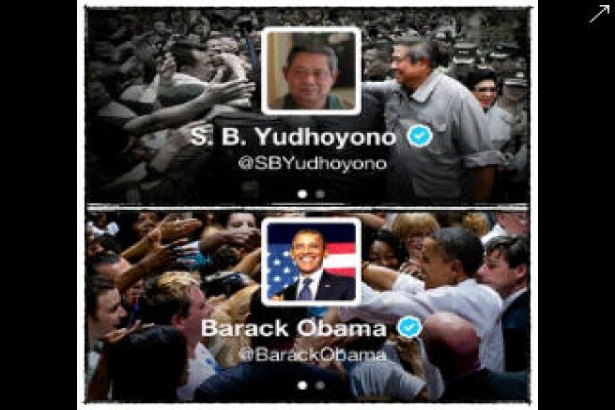 Akun Twitter SBY punya 3 juta "follower"