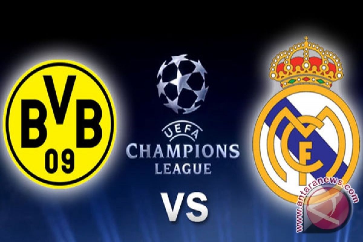 Susunan pemain Borussia Dortmund vs Real Madrid