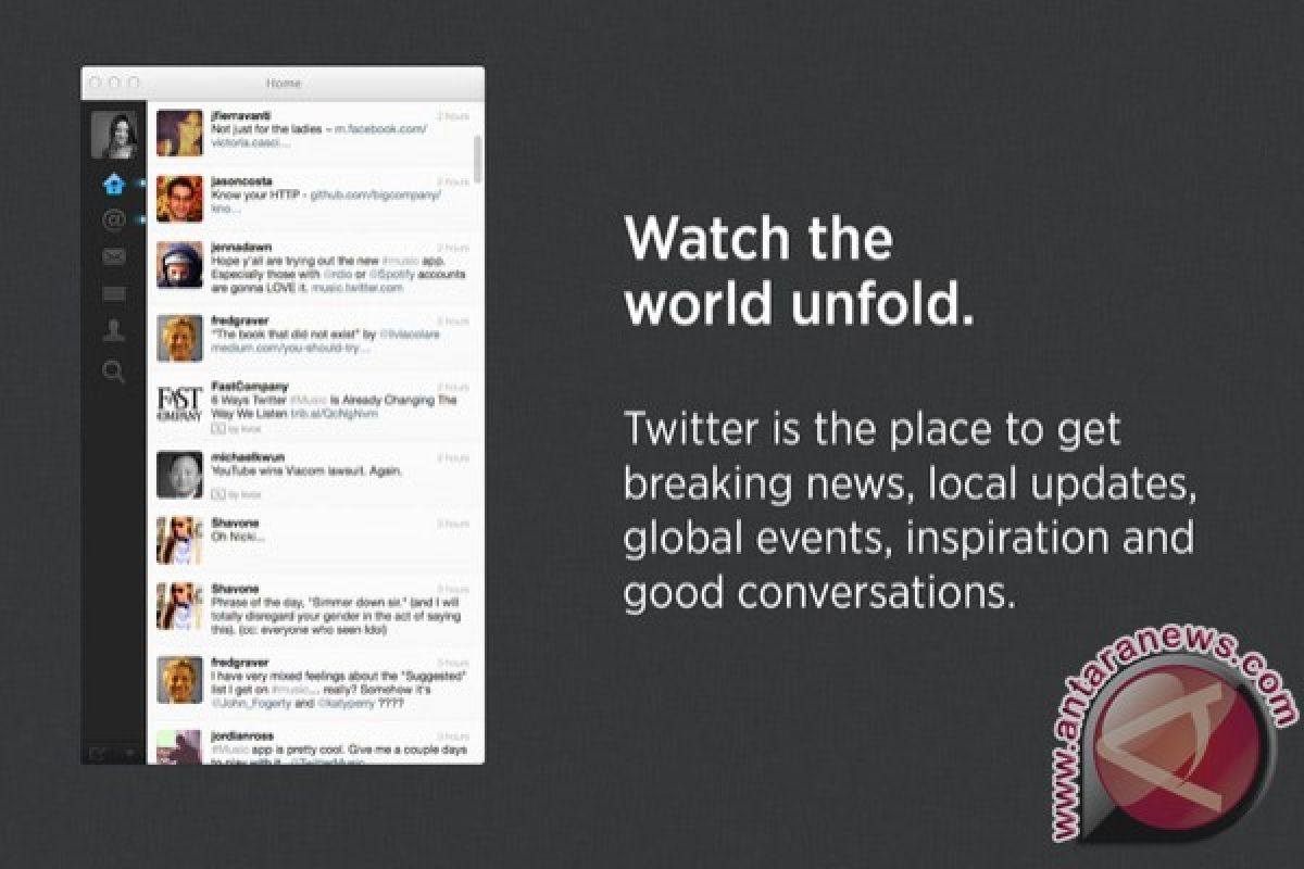 Twitter rilis versi baru untuk Mac
