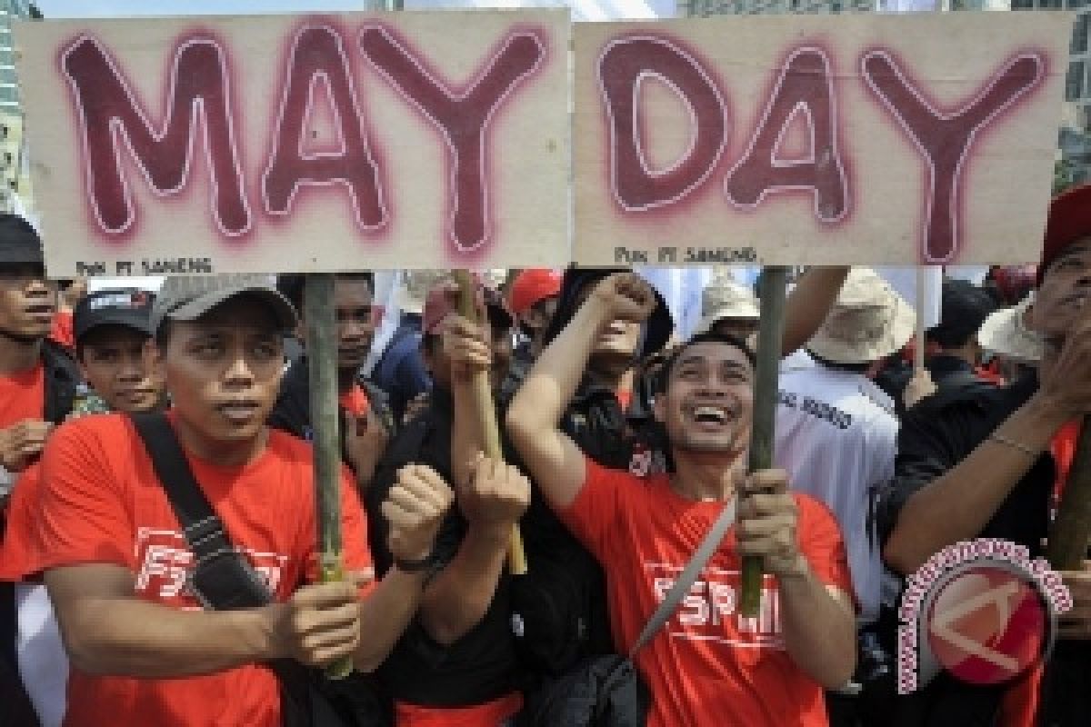 500 Buruh Jateng Gabung "Mayday" di Jakarta