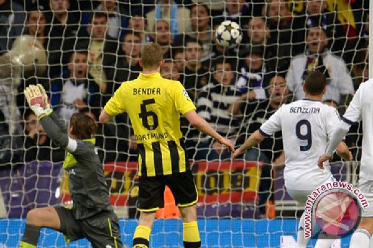 Leg kedua Real Madrid vs Borussia Dortmund berakhir 2-0