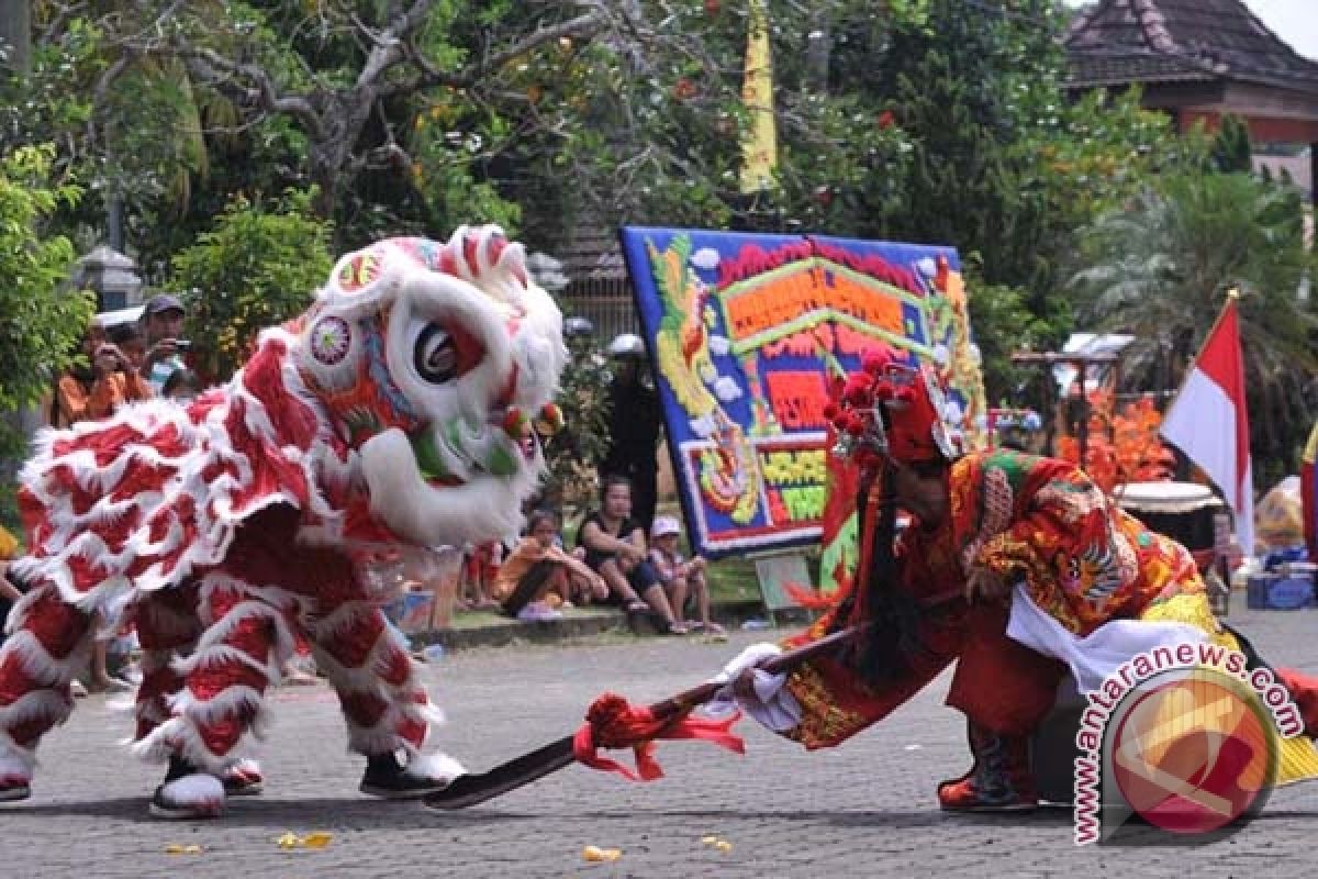 Festival barongsai di Palembang