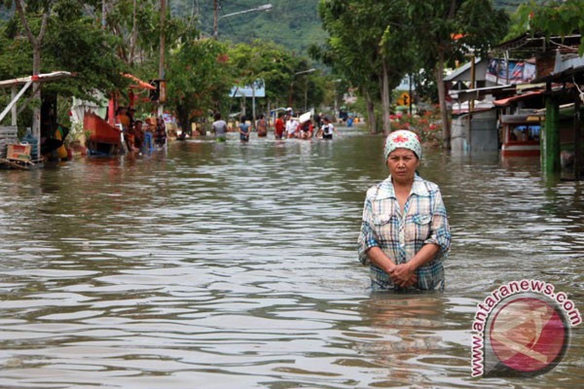Korban banjir Gorontalo masih di pengungsian