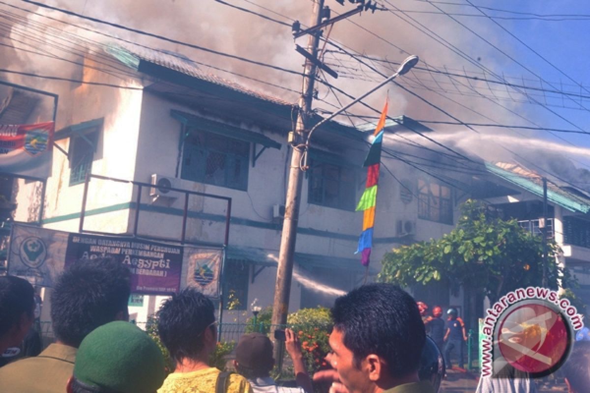 Rumah Kontrakan Di Batulicin Hangus Terbakar