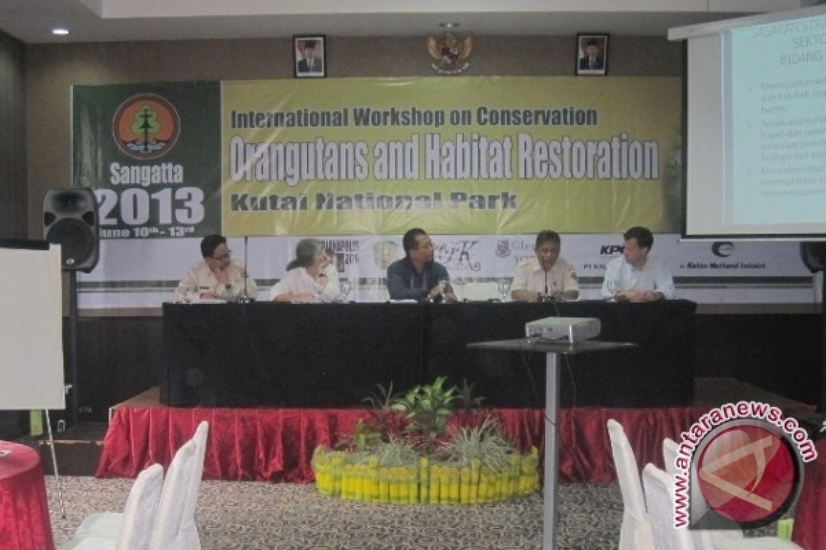 Balai TNK Gelar Workshop Internasional Konservasi Orangutan 