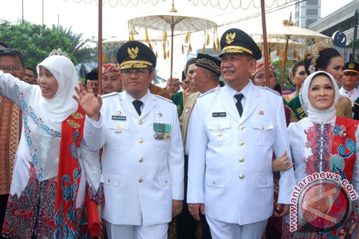 Pelantikan Gubernur Jabar di Gedung Merdeka